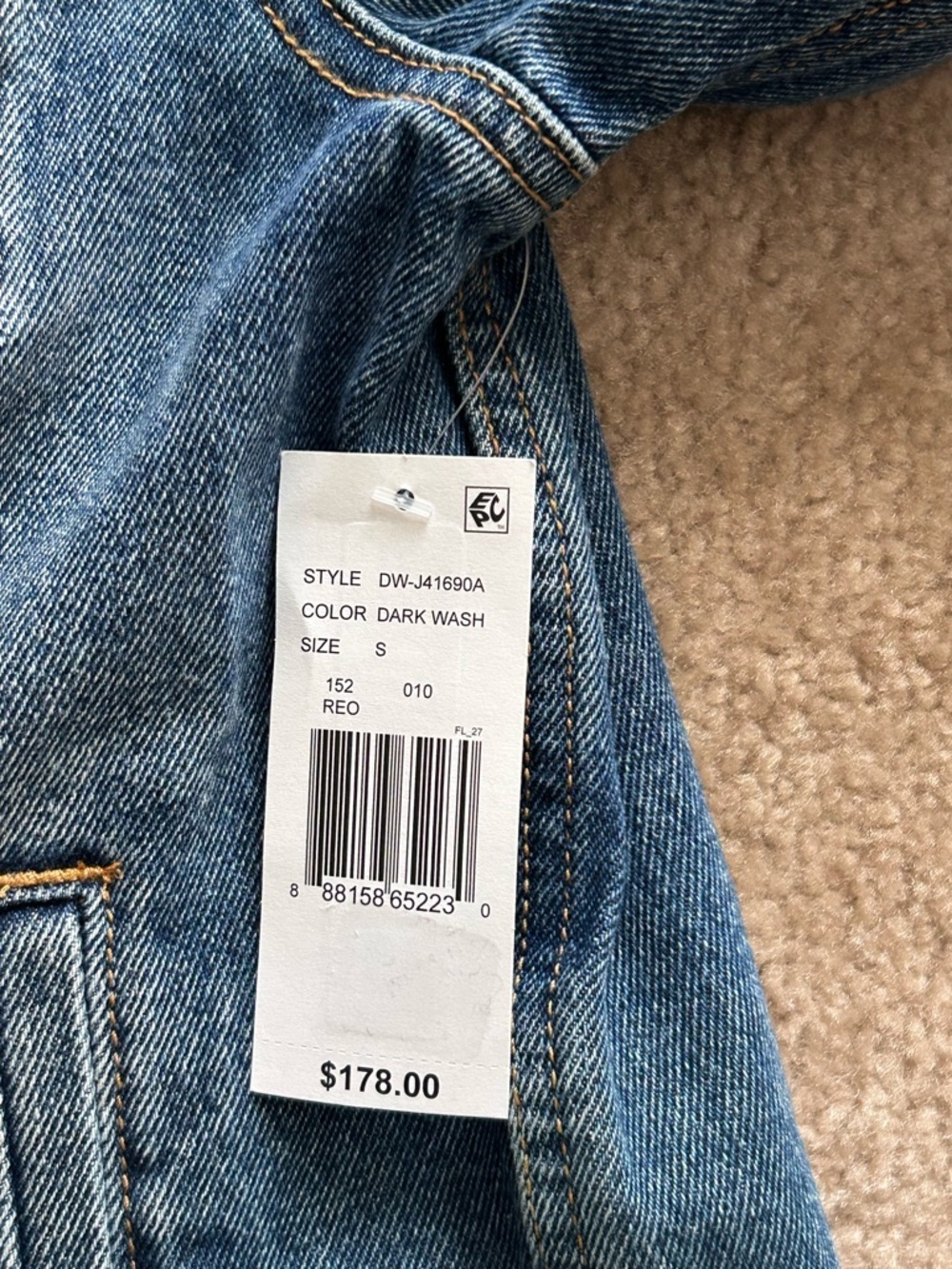 Driftwood X Bluebell Fleur Embroidered Denim Jacket - Picture 7 of 11